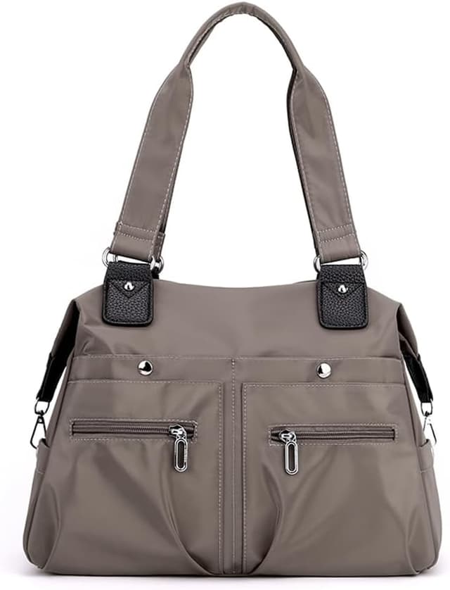 Detalle de XUEREY Multi Pocket Tote Bag (Large Capacity) with Top Handle for School, Work & Travel