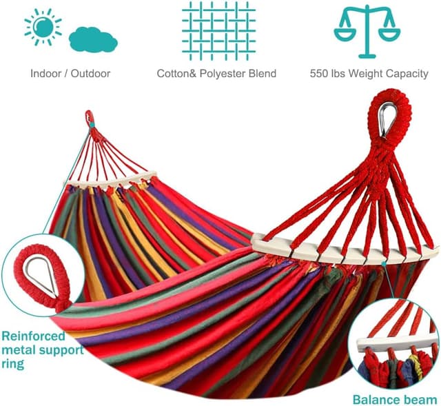 Thumbnail 6 de Hamaca Colgante Tela 275 x 155 cm 250 kg