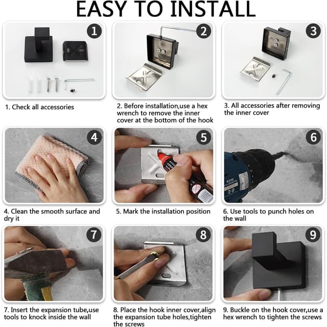 Thumbnail 6 de Faittoo gancio accappatoio doccia 2 pezzi