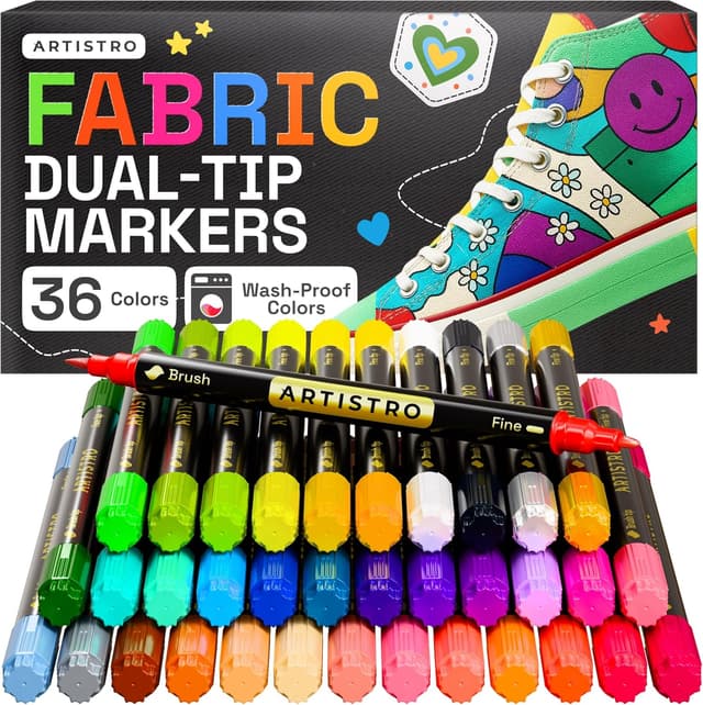 Imagen de ARTISTRO 36 Fabric Markers en OfertitasTOP