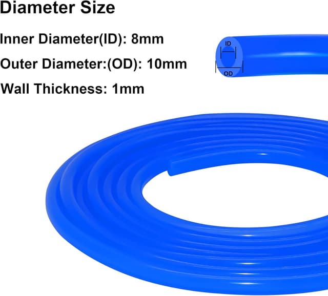 Detalle 2 de Silikonschlauch 8 mm ID, 2 m Länge blau