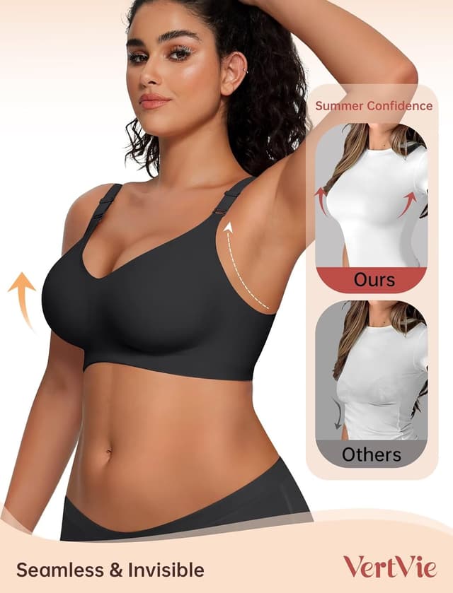 Thumbnail 2 de Vertvie Wireless Push Up Bra 3D Molded 😌