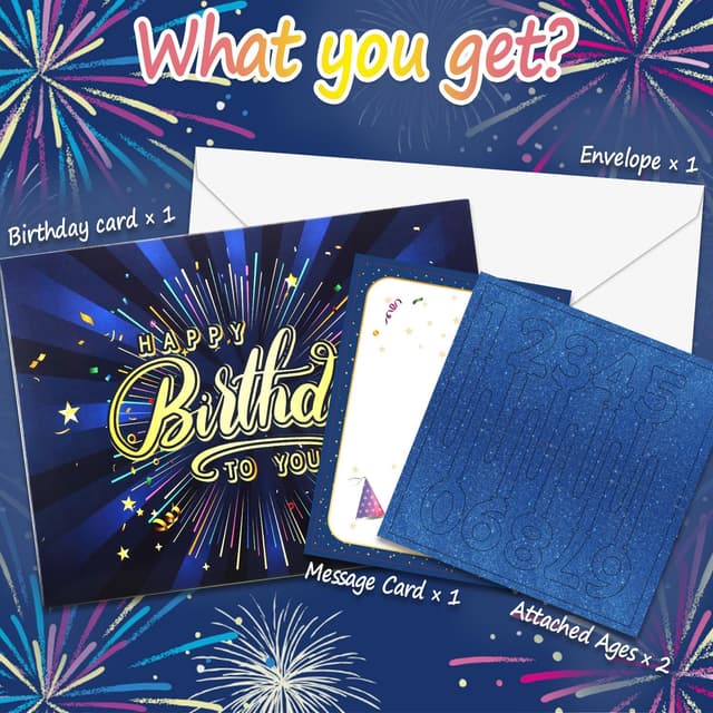 Detalle de 3D Pop-Up Musical Birthday Card with Chocolate Cake Design, LED Candle & Confetti Poppers