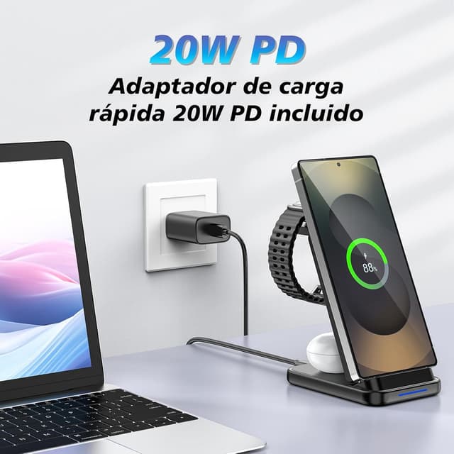 Thumbnail 7 de Cargador Samsung 3 en 1 Inalámbrico Rápido ⚡