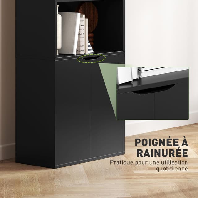 Thumbnail 5 de HOMCOM Bibliothèque à 6 Niveaux 59 x 29 x 180 cm