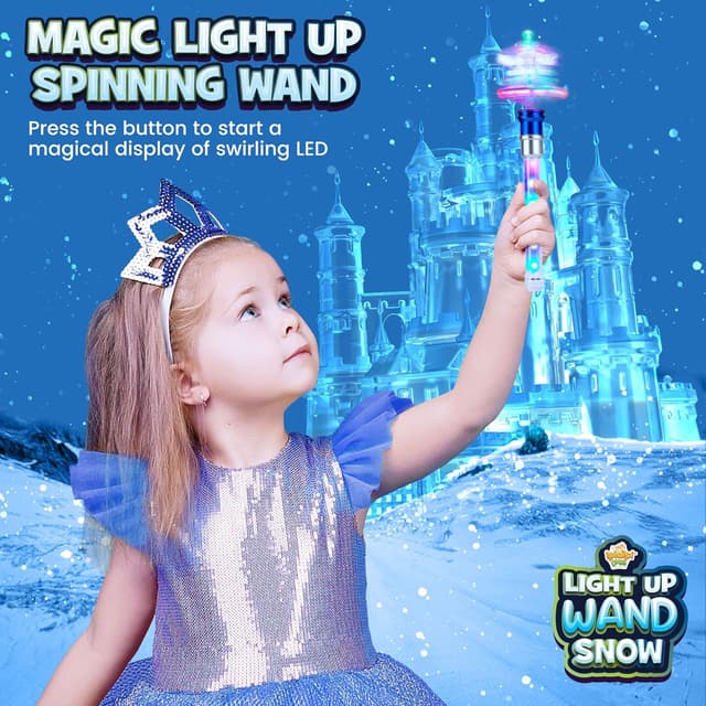 Thumbnail 2 de IPIDIPI TOYS Snowflake Wand spinning light-up wand