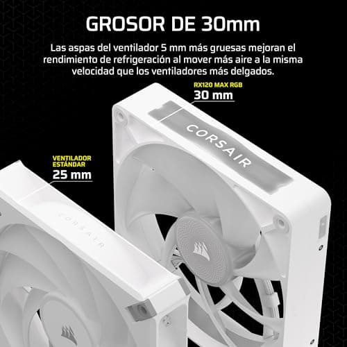 Detalle de CORSAIR iCUE Link RX120 MAX RGB ventilador 120 mm