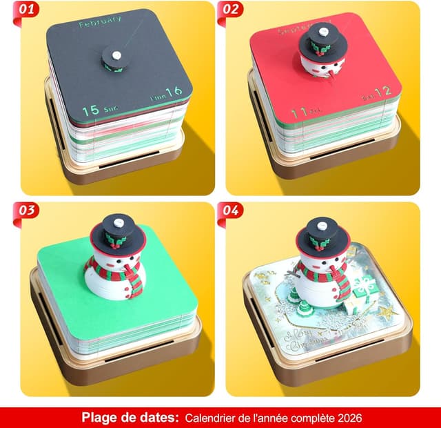 Thumbnail 1 de Calendrier 3D 2026 Bonhomme de neige 📅☃