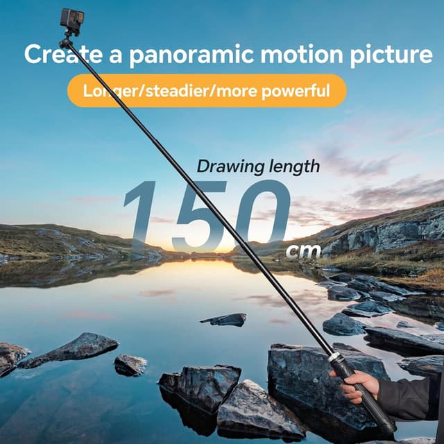 Thumbnail 4 de TELESIN 360° Selfie-Stick Stativ für Actioncams