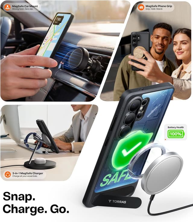 Thumbnail 2 de TORRAS Galaxy S26 Ultra Magnetic Stand Case