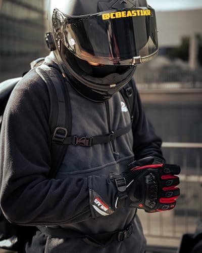 Detalle 2 de IRON JIA'S Guanti moto invernali impermeabili Level 1, touchscreen