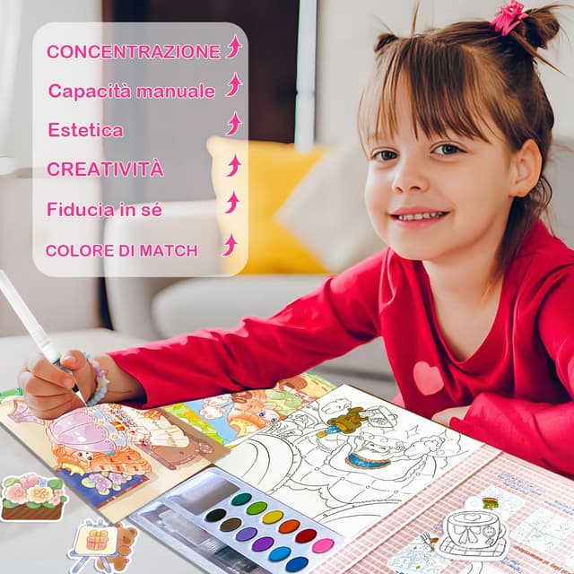 Thumbnail 3 de Aannanl Libro da Colorare con Acqua 24 pagine