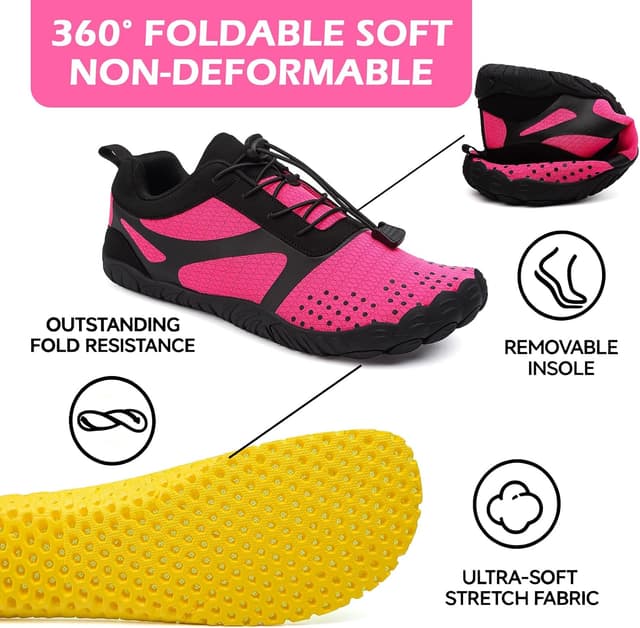 Detalle de DimaiGlobal Scarpe Barefoot minimaliste unisex per trail, indoor e outdoor con suola a battistrada antiscivolo