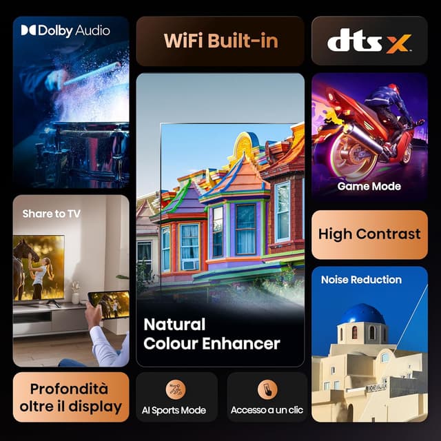 Thumbnail 2 de Hisense 32E43QT TV 32" HD Ready Smart TV VIDAA