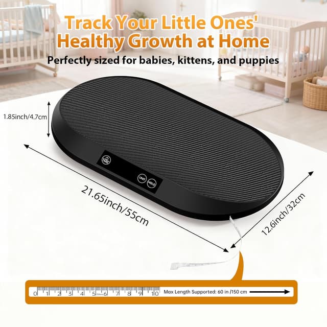 Thumbnail 6 de KUAIVO Babywaage 40 kg, 5 g Genauigkeit