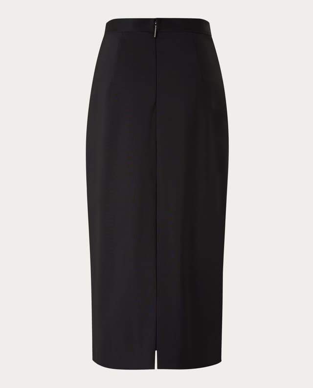 Thumbnail 1 de MSGM Falda midi de lana cintura elástica