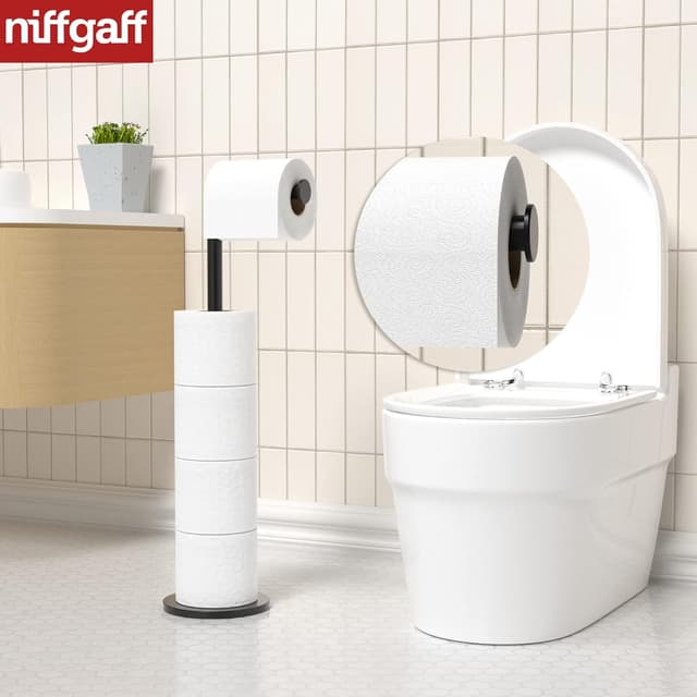 Thumbnail 6 de Stainless Steel Free-standing Toilet Roll Holder 🚽