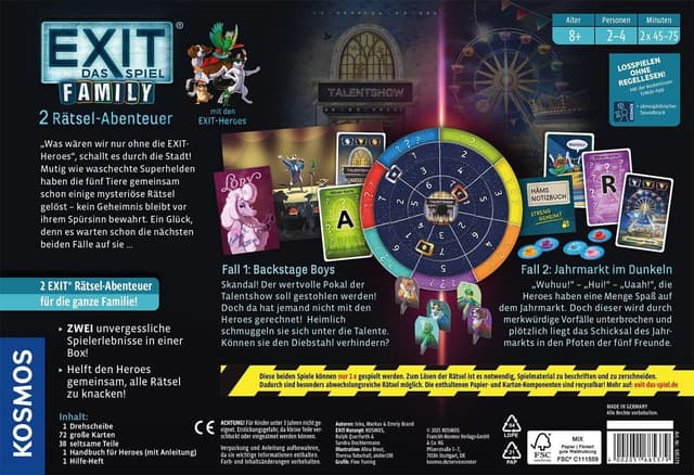 Detalle 2 de Kosmos 685379 Exit® Il Gioco Family – Due avventure per la famiglia (8+)