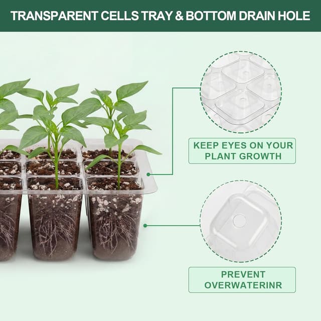 Thumbnail 3 de Verdenu Semenzaio Germinazione 120 celle per semina 🌱