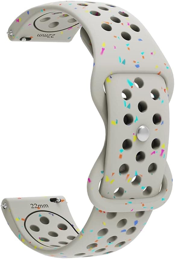 Detalle de 22mm Sport Watch Strap for Garmin Vivoactive 4 & Venu 4 (silicone TPU replacement band)