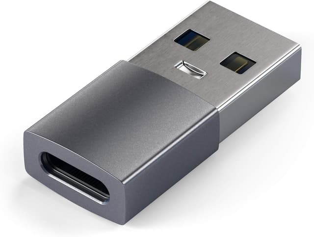 Detalle de Satechi Adattatore USB A a USB C con trasferimento fino a 10 Gbps e ricarica 15W (progettato per CarPlay)