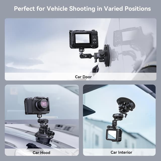 Thumbnail 6 de SMALLRIG 4236B : support 4" à ventouse avec bras magique et tête sphérique (charge max. 3 kg)