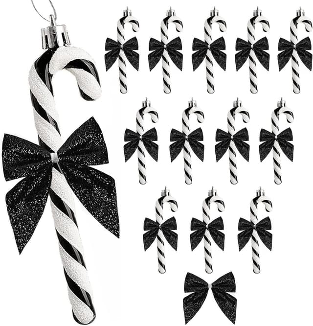 Imagen de HERZWILD 12pcs Candy Cane Christmas ornaments 🎄 en OfertitasTOP