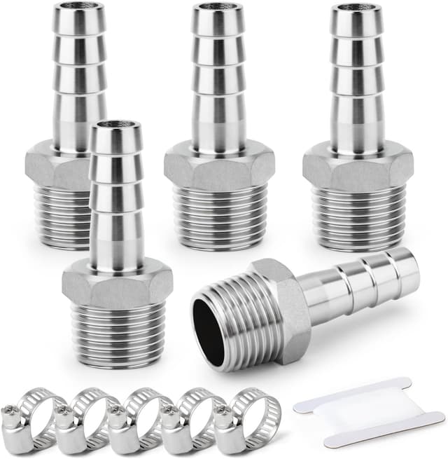 Detalle de ERGAOBOY 304 Edelstahl 12 mm Barb Schlauchverbindung