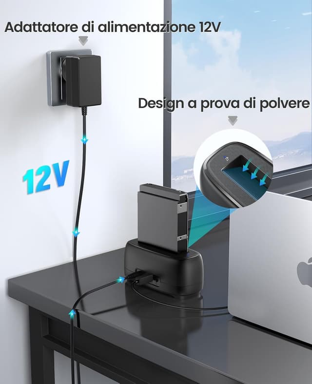 Detalle 2 de ORICO DD18U3 docking USB 3.0 per HDD SSD