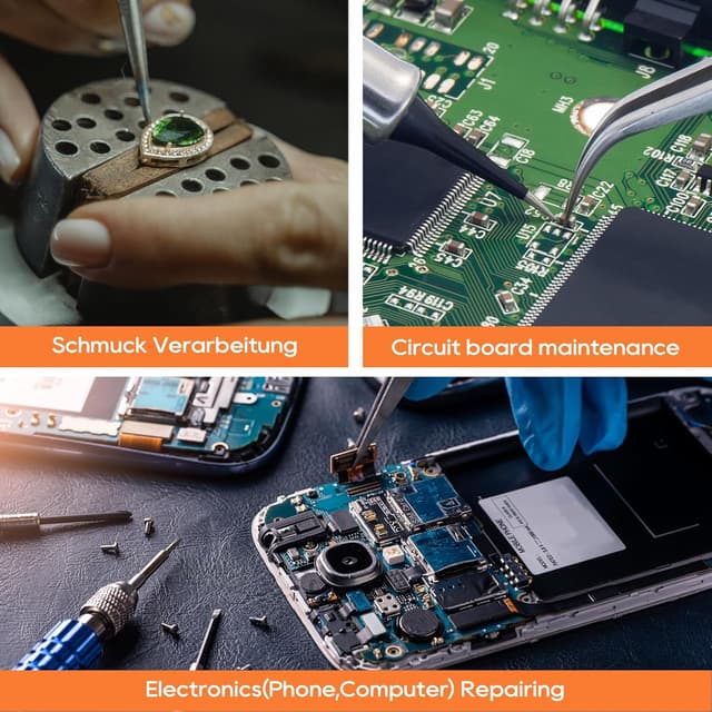 Thumbnail 6 de Precision Tweezers by TOWOT — Stainless Steel Pointed Tweezers for Craft, Electronics & Soldering