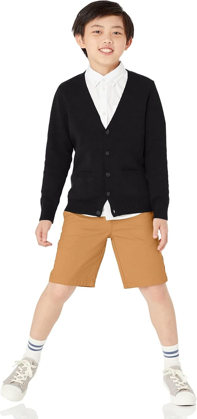 Detalle de Amazon Essentials V-Neck Cotton Cardigan, Pack of 2