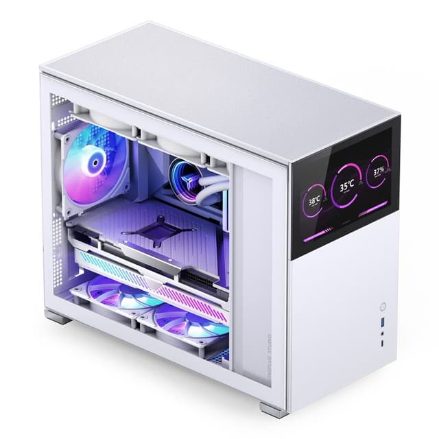 Detalle 2 de Jonsbo D31 STD Caja ATX con cristal templado USB 3.2 Blanco 🖥