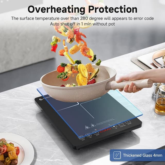 Detalle 1 de AMZCHEF Single Induction Hob 2000W