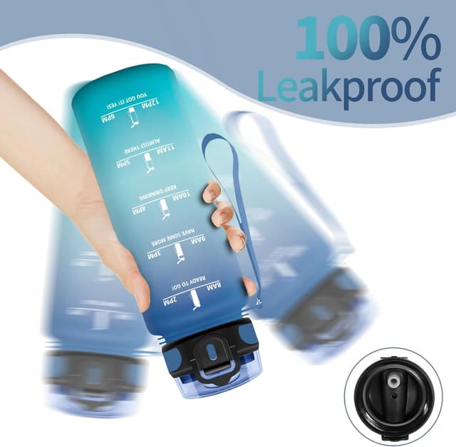 Detalle 2 de Motswedi borraccia 1500 ml con cannuccia, motivazionale senza BPA