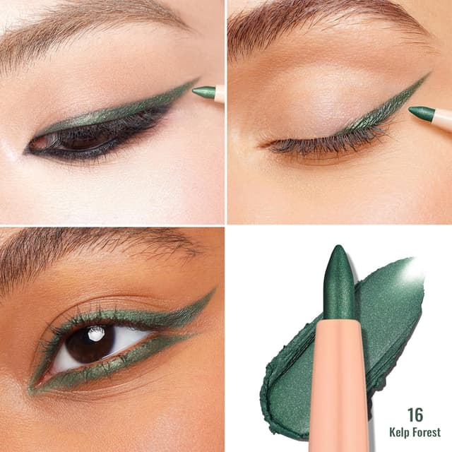 Detalle 1 de Oulac Grün Kajal & Eyeliner 16 Stunden+