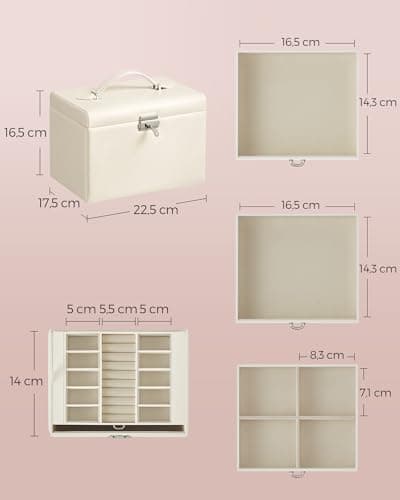 Thumbnail 4 de SONGMICS JBC159W02 Caja Joyero 4 Niveles