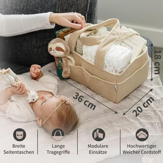 Thumbnail 2 de PUTSKA Baby Diaper Caddy 36x23x18 cm