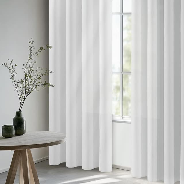 Thumbnail 3 de CUTEWIND Vorhang Weiss Leinenoptik 245 cm