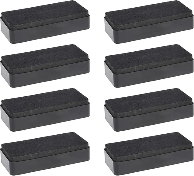 Detalle 2 de Amazon Basics Whiteboard Eraser Pack 8 🧽