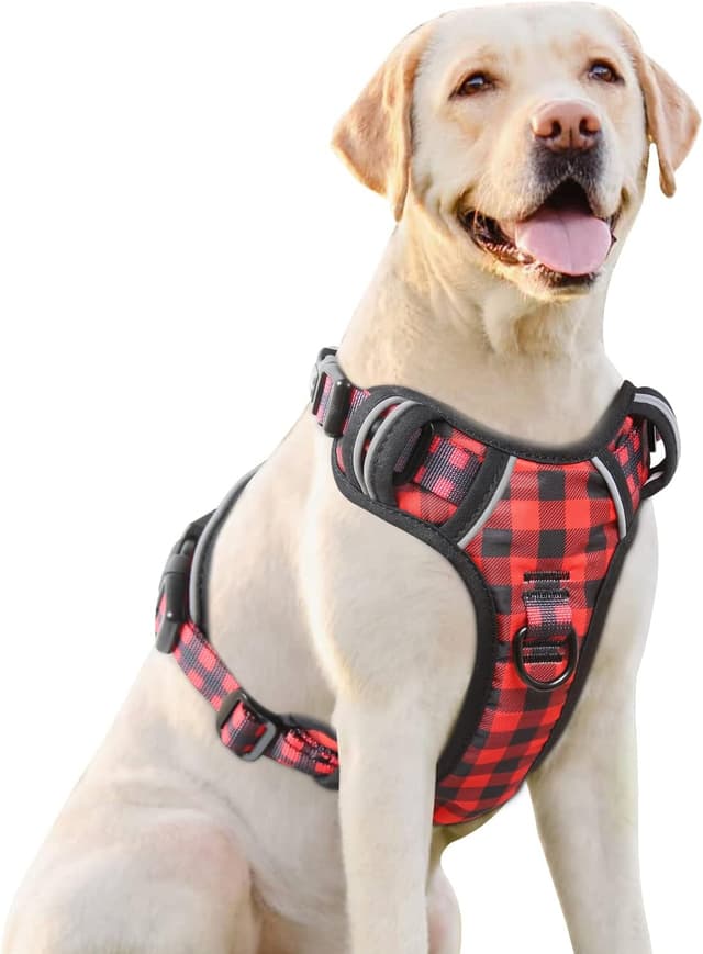 Thumbnail 6 de HEELE Dog Harness No-Pull (Release on Neck) with Reflective Stripes & 2 Leash Attachments – XL
