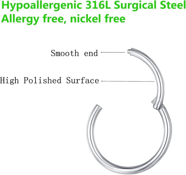Thumbnail 2 de BlessMyLove Nasenring Hoop 316L Chirurgenstahl