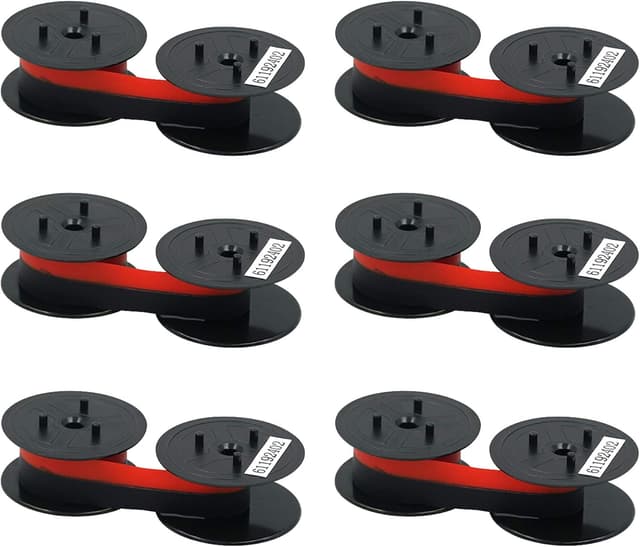 Detalle de Printerfield Ruban CAL.RIBBON GR24 noir/rouge 6 pack 🖨