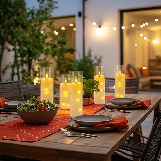 Detalle de LIVEN flickering flameless candles 12 pack