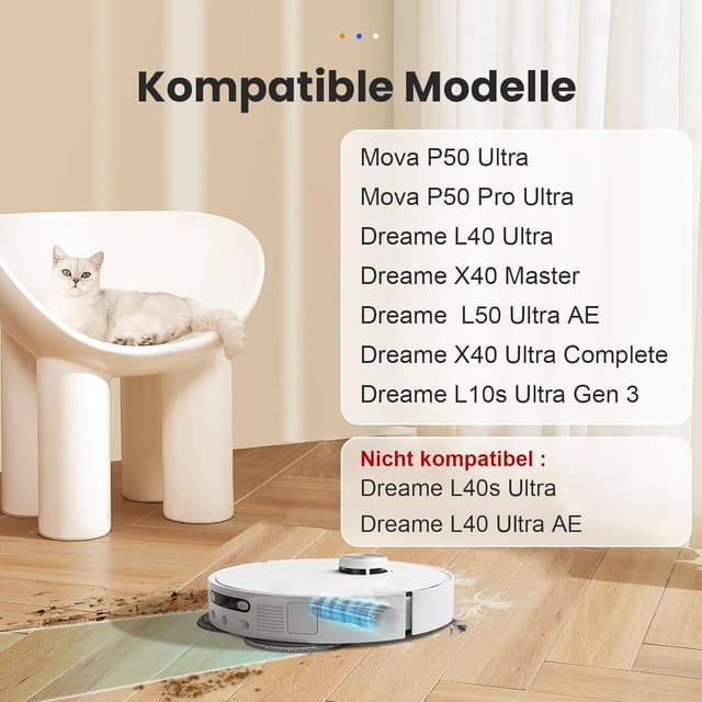 Detalle 2 de TriCut-Bürste Zubehör für Dreame Saugroboter