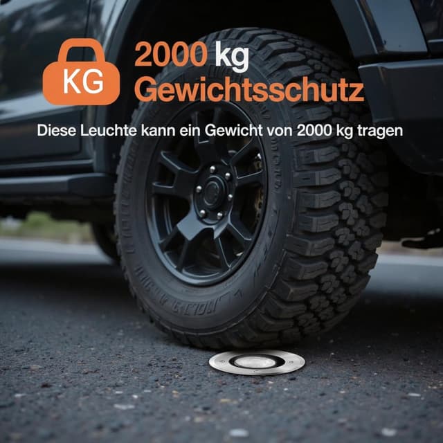 Thumbnail 6 de JNR 3 Stück 12V Edelstahl Bodenstrahler Außen 3×4W