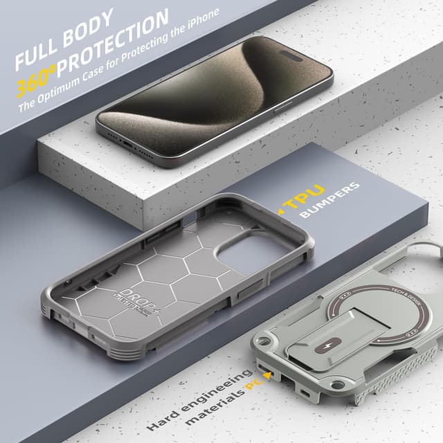 Detalle 2 de Tuvror iPhone 15 Pro Max magnetic case