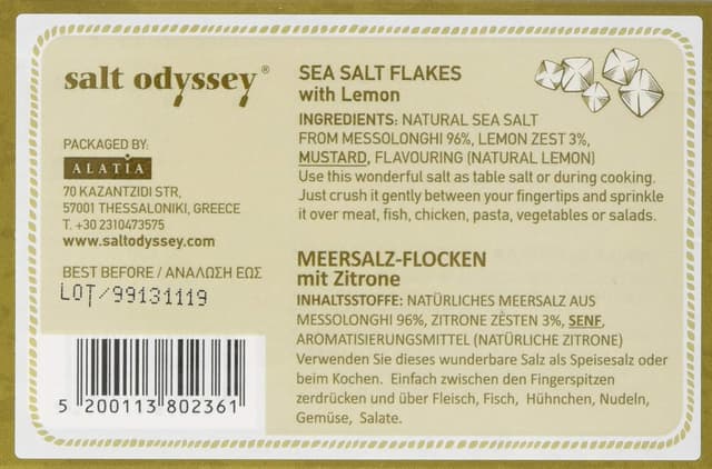 Thumbnail 1 de Salt Odyssey Meersalzflocken Zitrone 2×75g 🧂