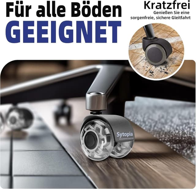 Detalle de Sytopia ruote per sedia da ufficio 10 x 22 mm