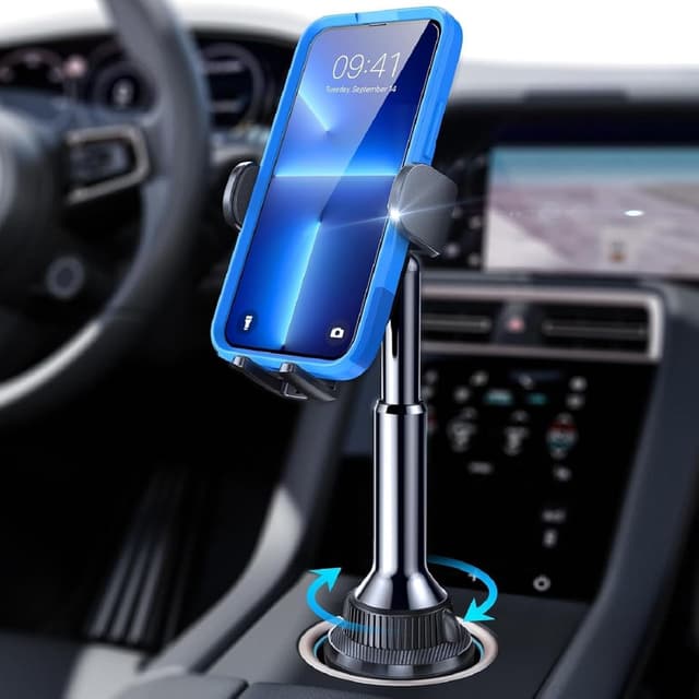 Detalle de LISEN Cup Holder Phone Mount 360° for iPhone 17 Pro Max