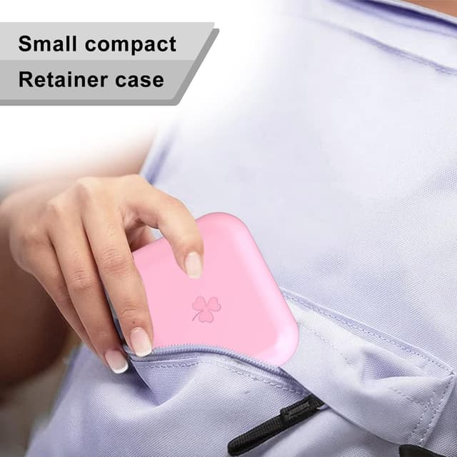 Thumbnail 6 de BVN Retainer Case with Mirror – Square retainer box for aligners, mouth guards and retainers (Pink)